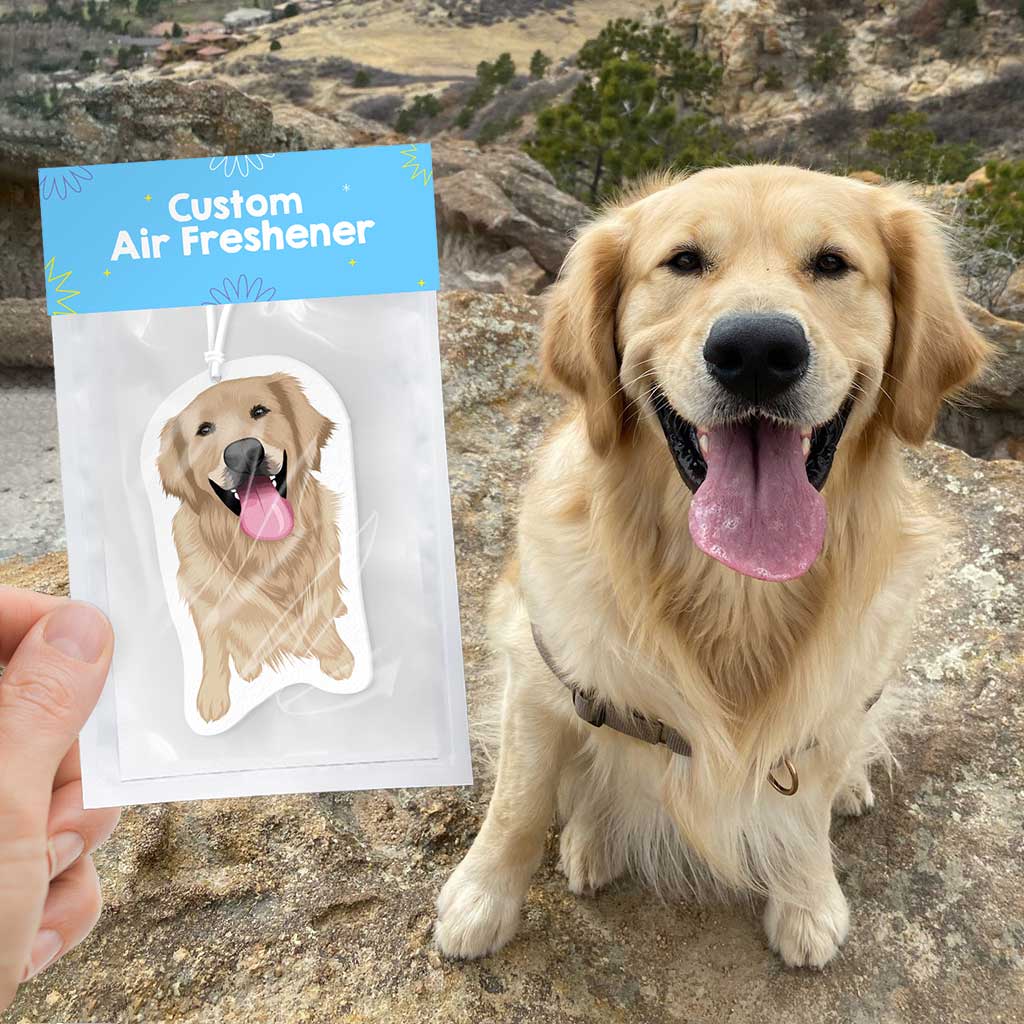 Personalized Dog Portrait Air Freshener - thv3