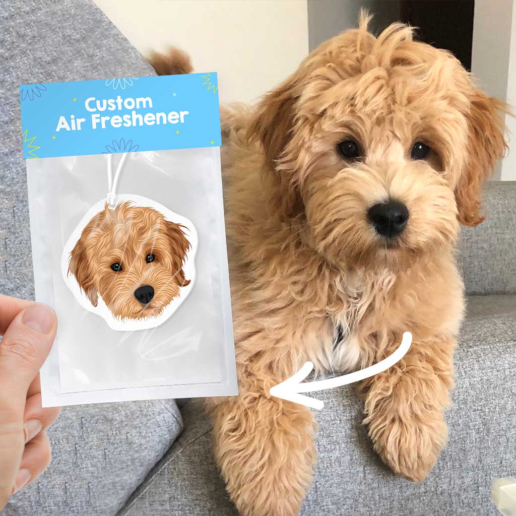 Personalized Dog Portrait Air Freshener - thv3